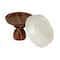 Hello Honey® 5.75" White & Natural Acacia Wood Enhanced Stoneware Serving Set